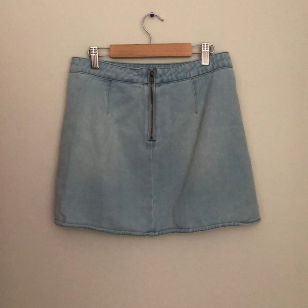 Pacsun Light Blue Jean Mini Skirt Size 25 - Picture 5 of 7